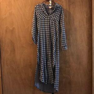Flannel Shirt Dress